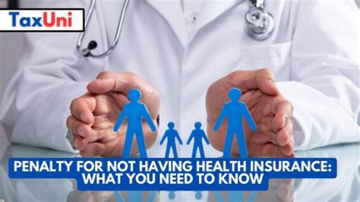 Do you get penalized for not having health insurance 2020?