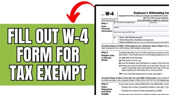 Do you have to fill out a W-4 form for an employer to determine tax withholding?