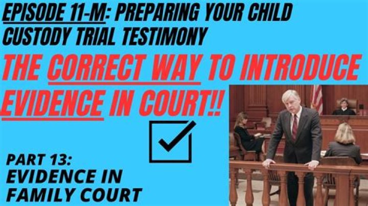 Do you have to give evidence in family court?