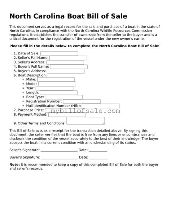 Do you have to pay sales tax on a boat in North Carolina?