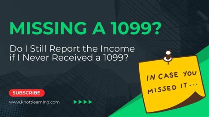 Do you have to report income if you do not receive a 1099?