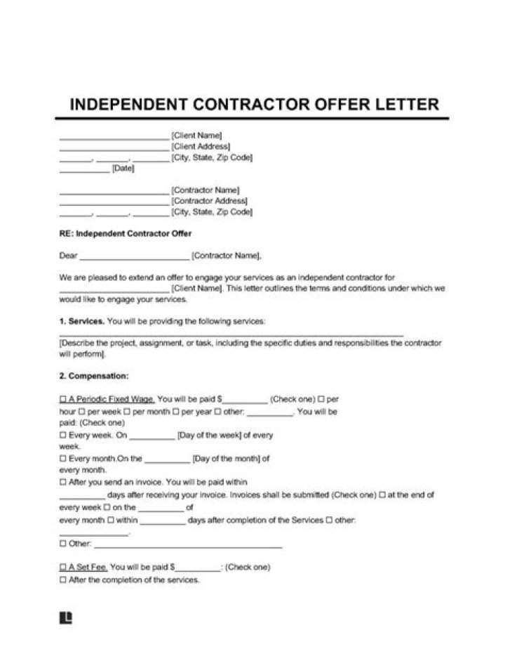 Do you need to turn over documents when hiring an independent contractor?
