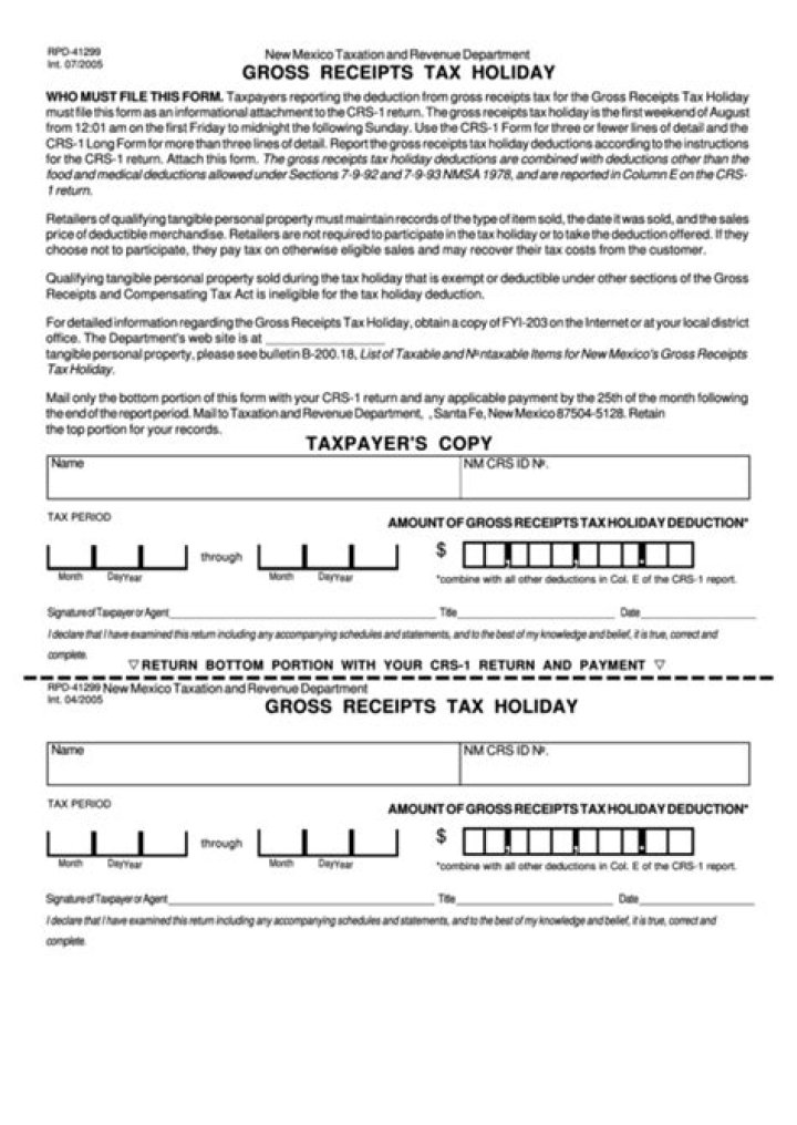 Do you pay New Mexico gross receipts tax?