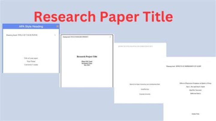 Do you title a research paper?