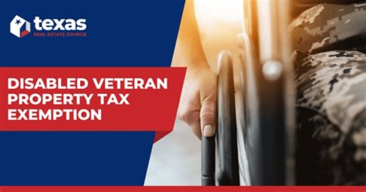 Does a 100 disabled veteran pay property tax in Texas?