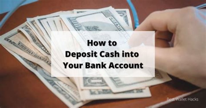 Does a deposit put money in your account?