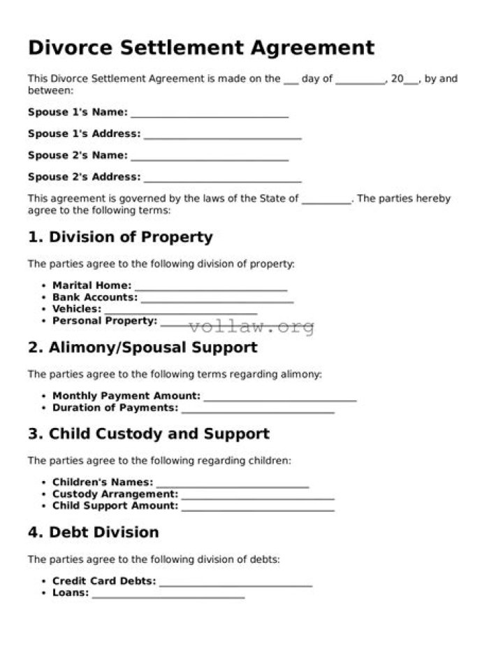 Does a divorce settlement expire?