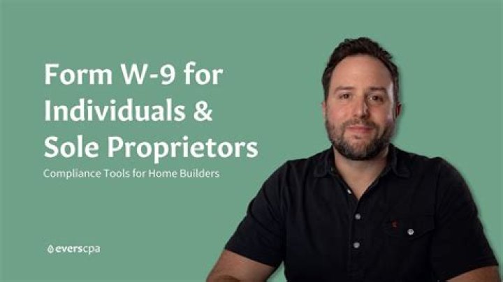 Does an individual sole proprietor mean on w9?