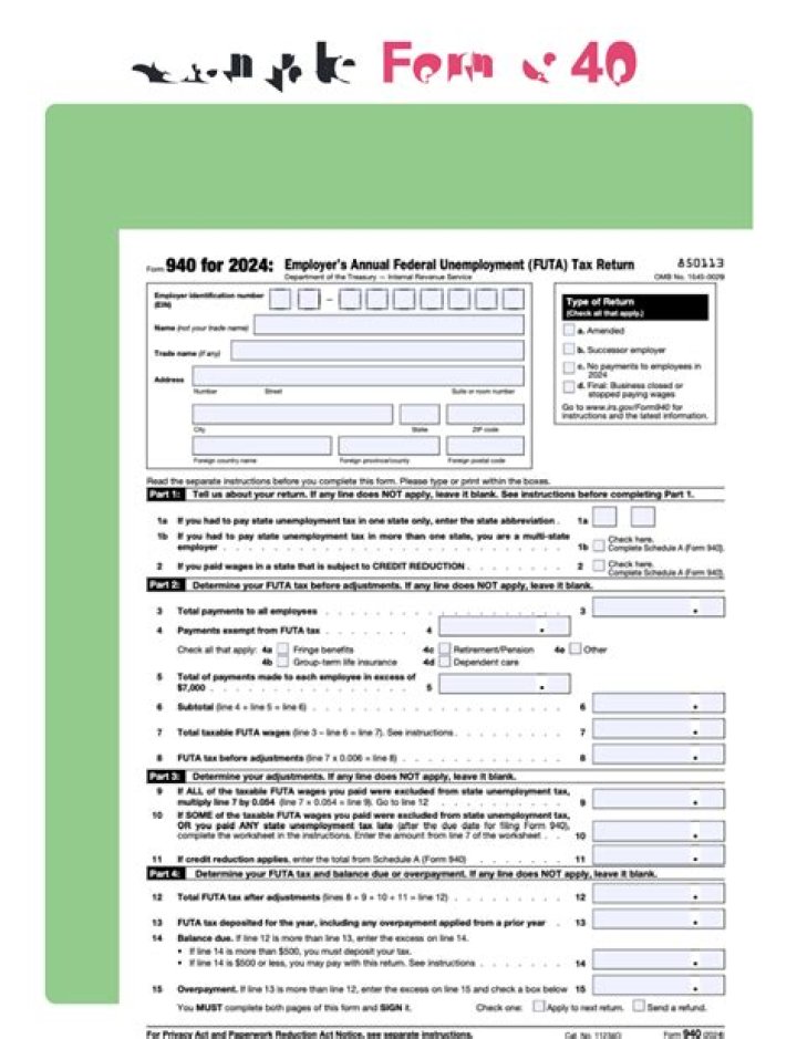 Does an S Corp have to file Form 940?