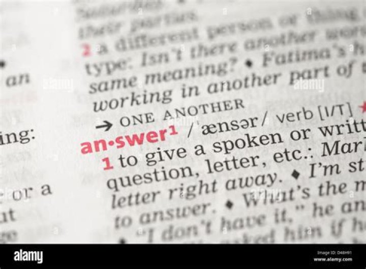 Does answer mean reply?