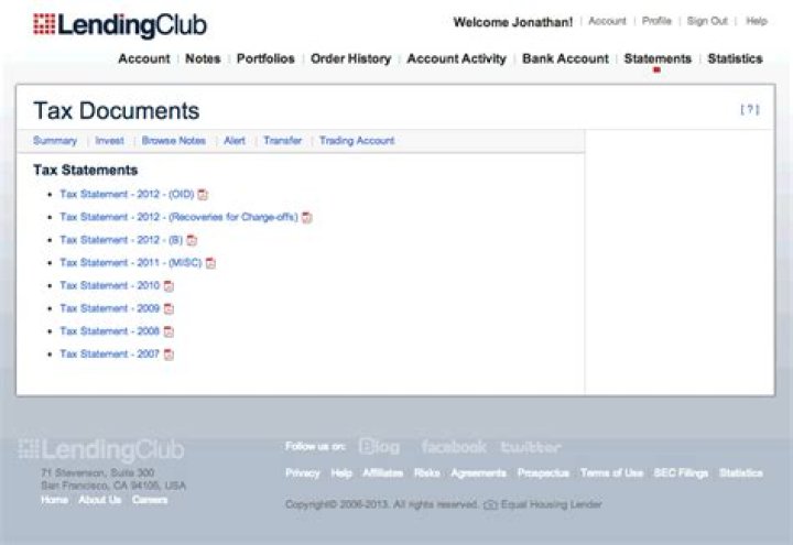 Does LendingClub issue 1099?