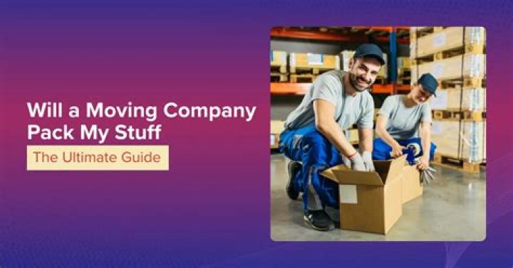 Does moving company pack your stuff?