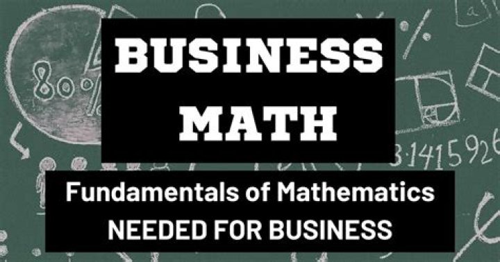 Does studying business require math?