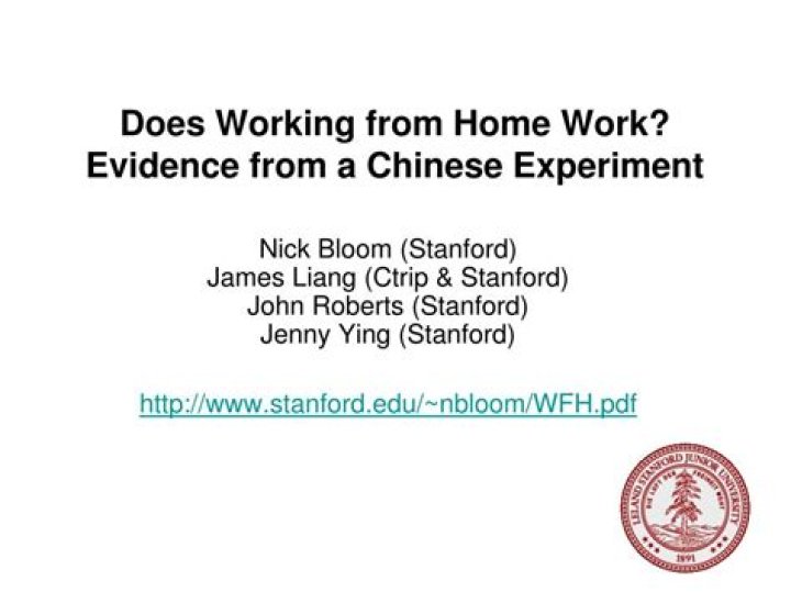 Does working from home work evidence from a Chinese Experiment 2015?
