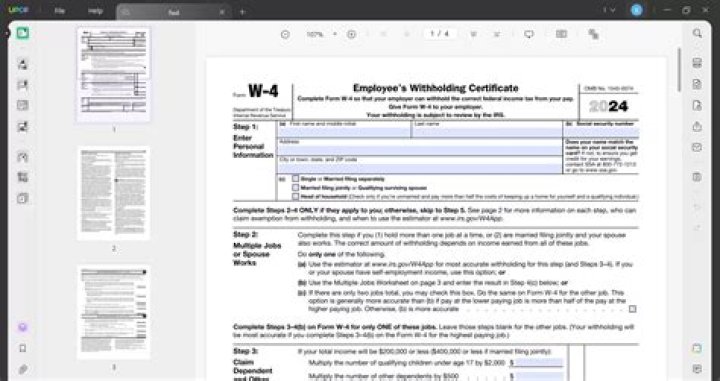 Has the w4 form changed for 2020?