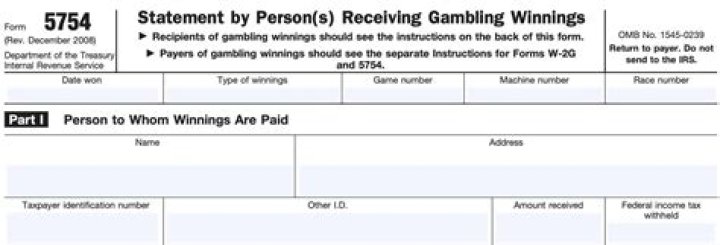 How are gambling winnings tracked?