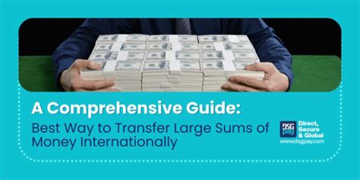 How are large sums of money transferred?