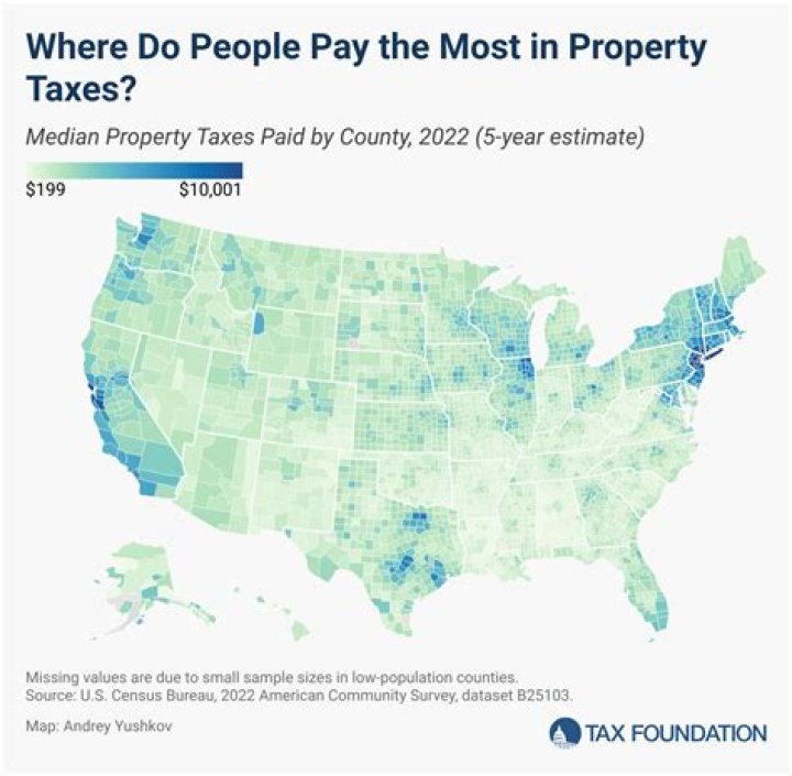 How are property taxes calculated in Los Angeles County?