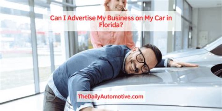 How can I advertise my business on my car?