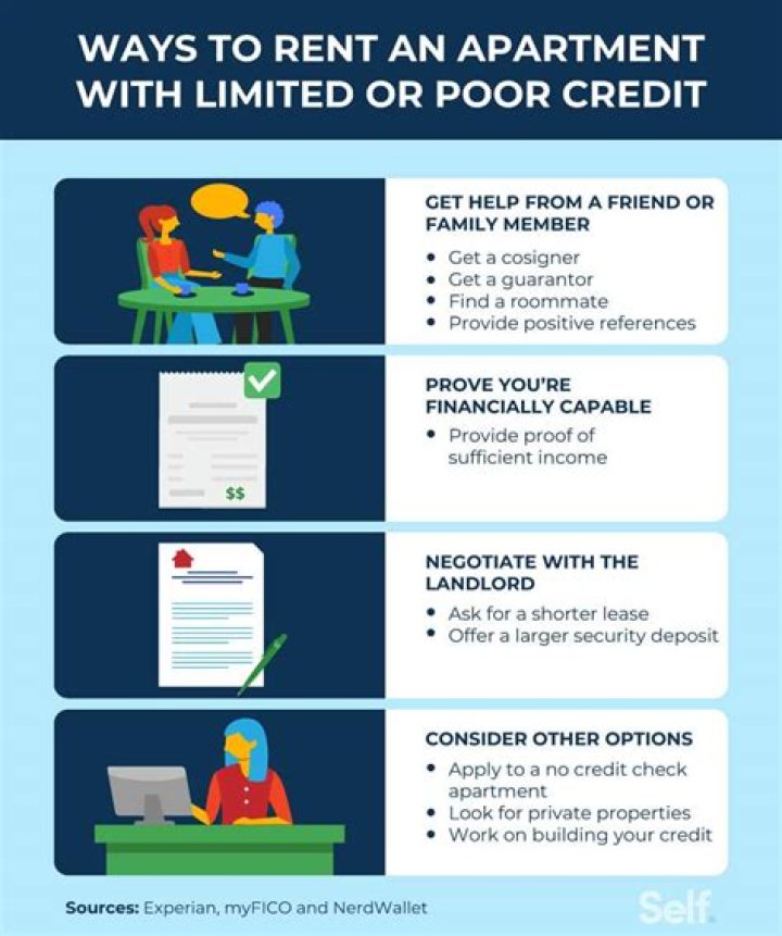 How can I get a apartment at 18 with no credit?