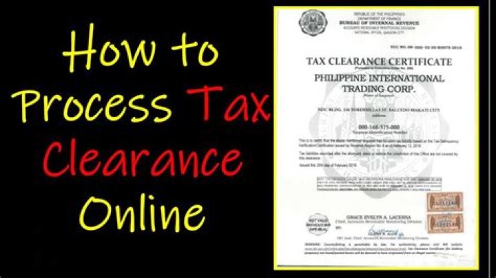 How can I get tax clearance online?