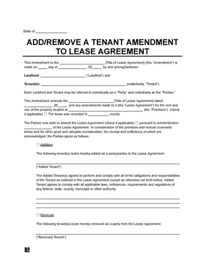 How can I remove myself from a lease?