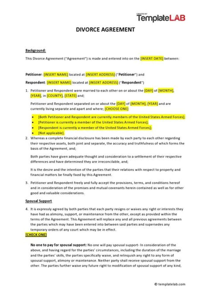 How do I announce my divorce?