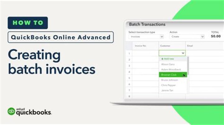 How do I batch edit in QuickBooks online?