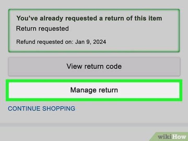 How do I cancel a return request?
