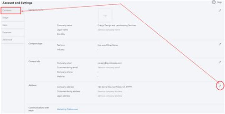 How do I change my employer address in QuickBooks?