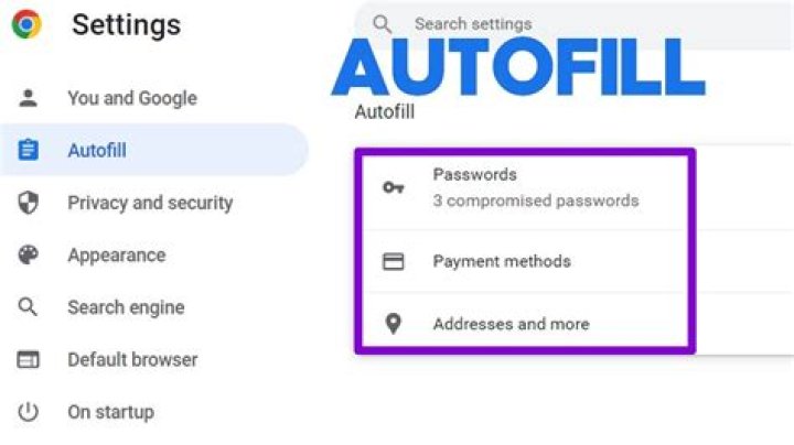 How do I check Autofill information?