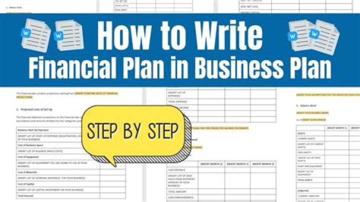 How do I create a financial plan for a new business?