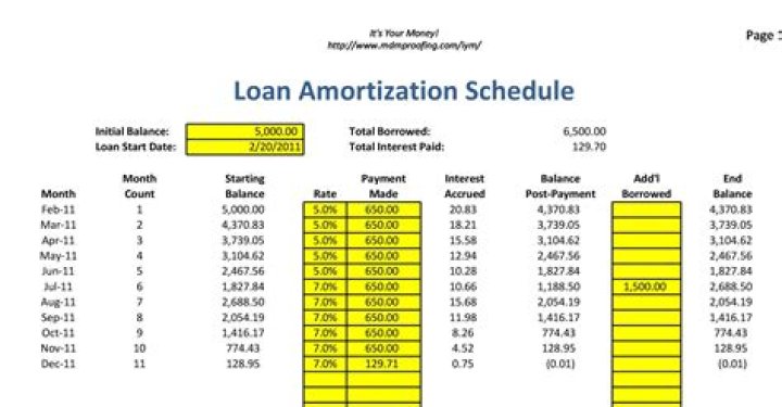 How do I create a loan amortization schedule?