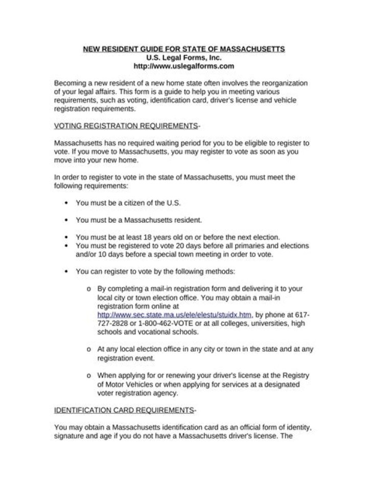 How do I declare residency in Massachusetts?