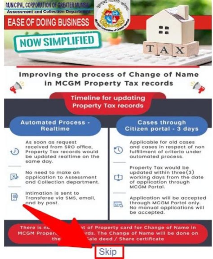 How do I download my Mcgm property tax bill?