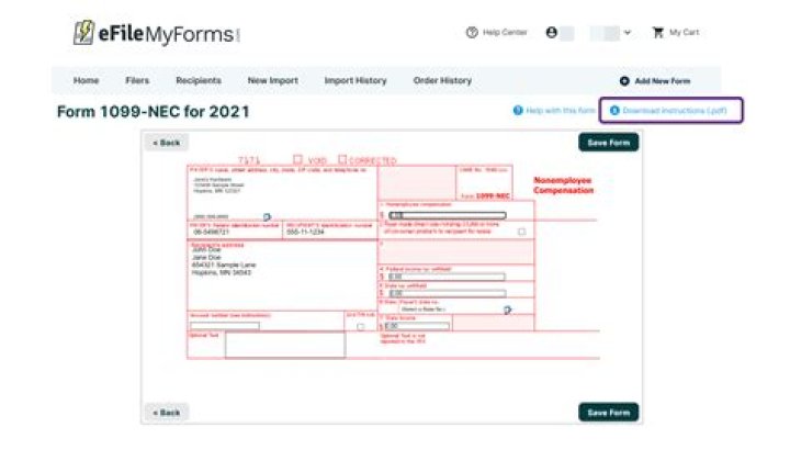 How do I electronically file a 1099?