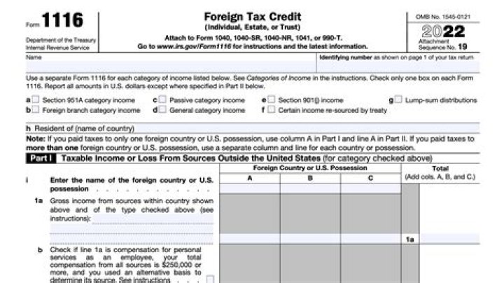 How do I fill out a Foreign Tax Credit form?