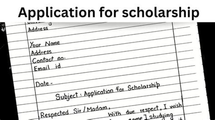 How do I fill out a scholarship application?