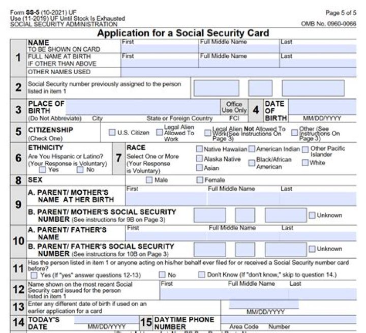 How do I fill out a Social Security form?