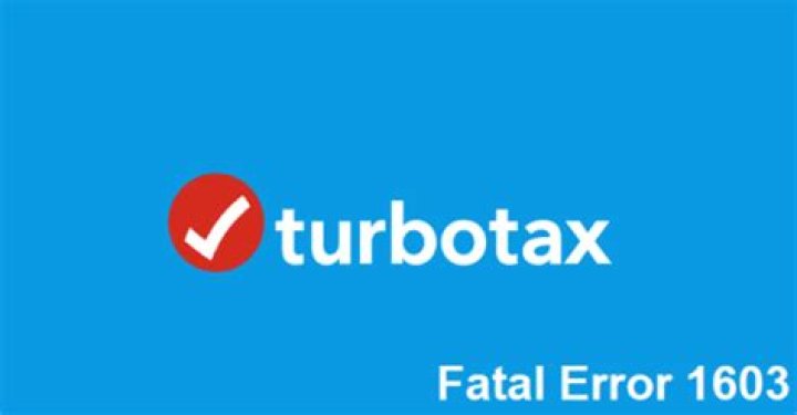 How do I fix error 1603 on TurboTax?