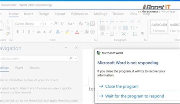How do I fix Microsoft Word not responding?
