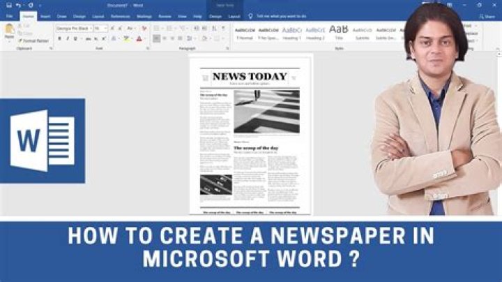 How do I format a Word document like a newspaper?