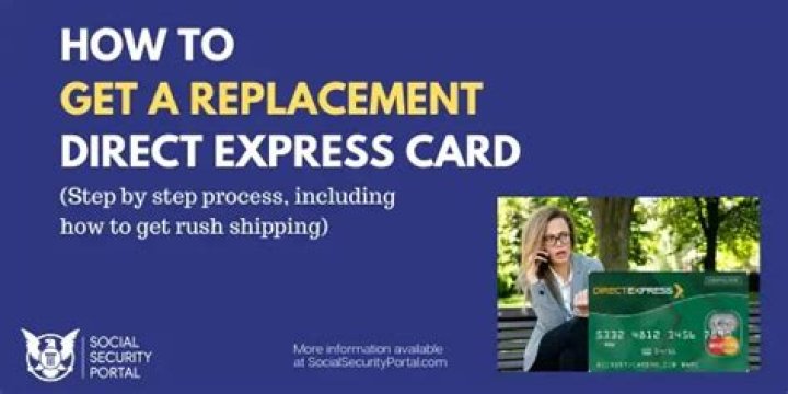 How do I get a replacement Direct Express card?