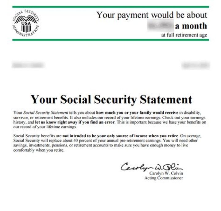 How do I get a statement of benefits from Social Security?