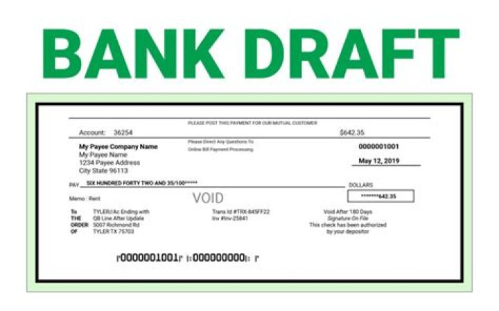 How do I get a US bank draft?