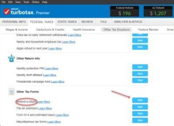 How do I import last years tax return?