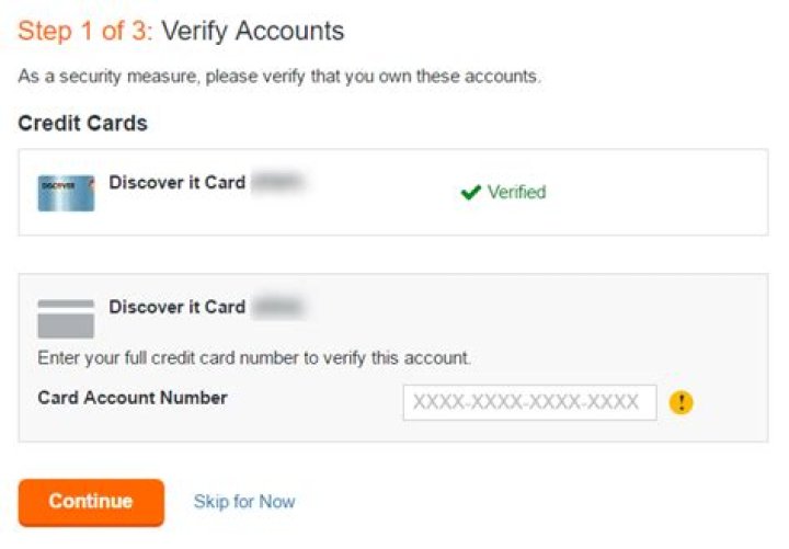 How do I link two Discover accounts?