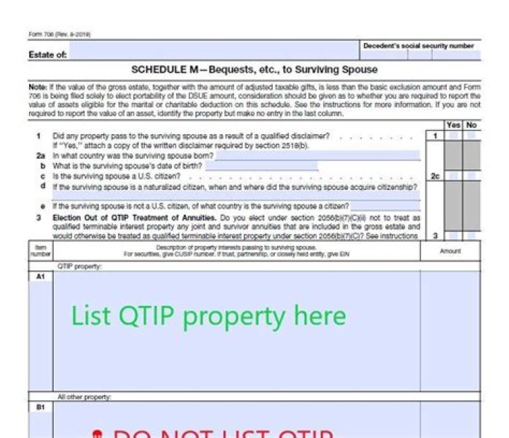 How do I make a QTIP election on 706?
