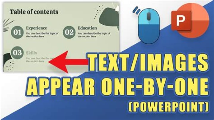 How do I make content appear one by one in PowerPoint?
