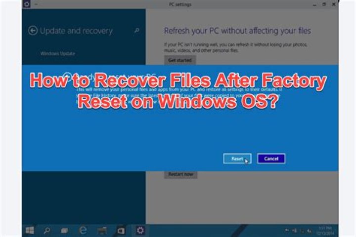 How do I recover my PIN after factory reset?